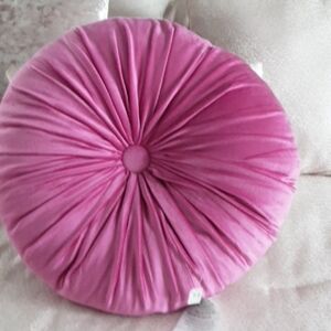 Hobby Lobby Pink Velvet Round Pillow